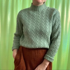 SOLD VTG Teal Sweater